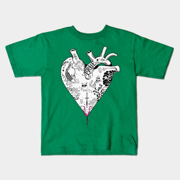 true love Kids T-Shirt by huebucket